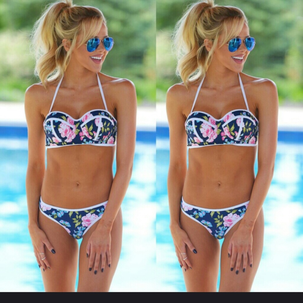 Floral bathing suit